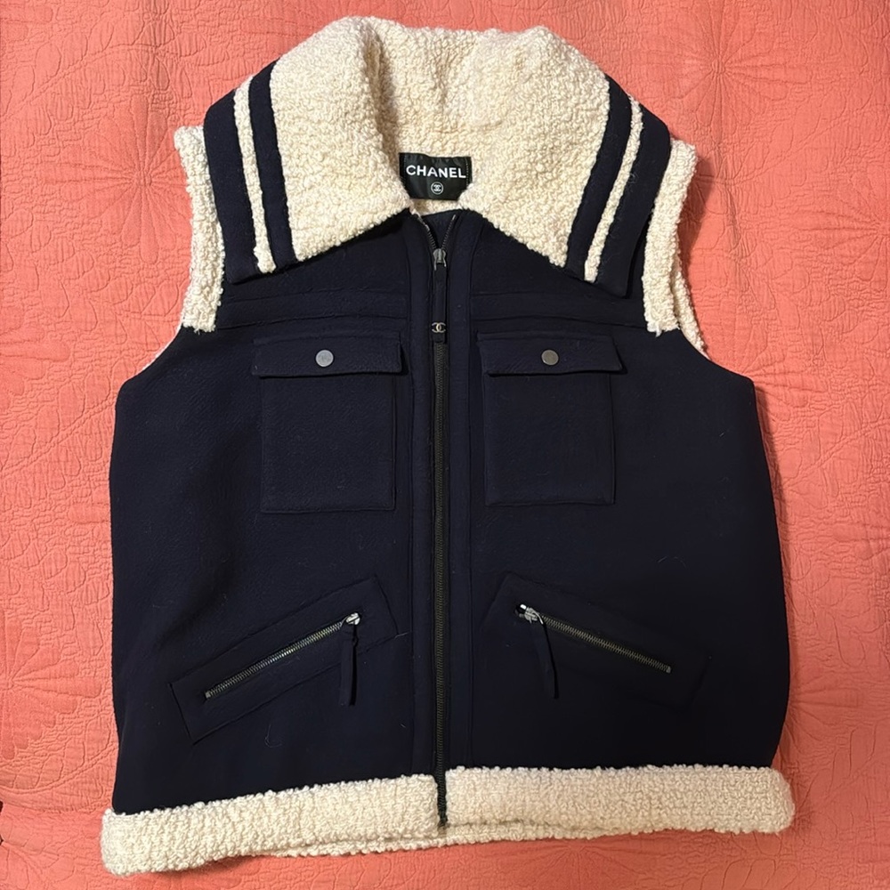 Vintage Wool and Angora Chanel Vest